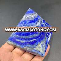 wholesale natural lapis lazuli crystal stone pyramid blue crystal stone healing reiki for decoration