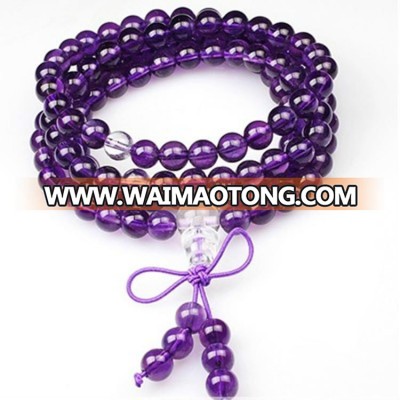 Hot sale natural amethyst bead bracelet